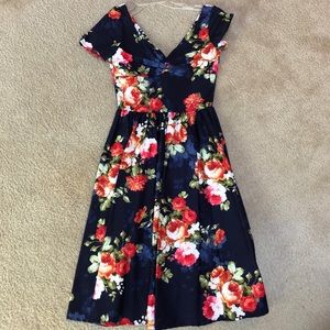 Vintage Floral Dress